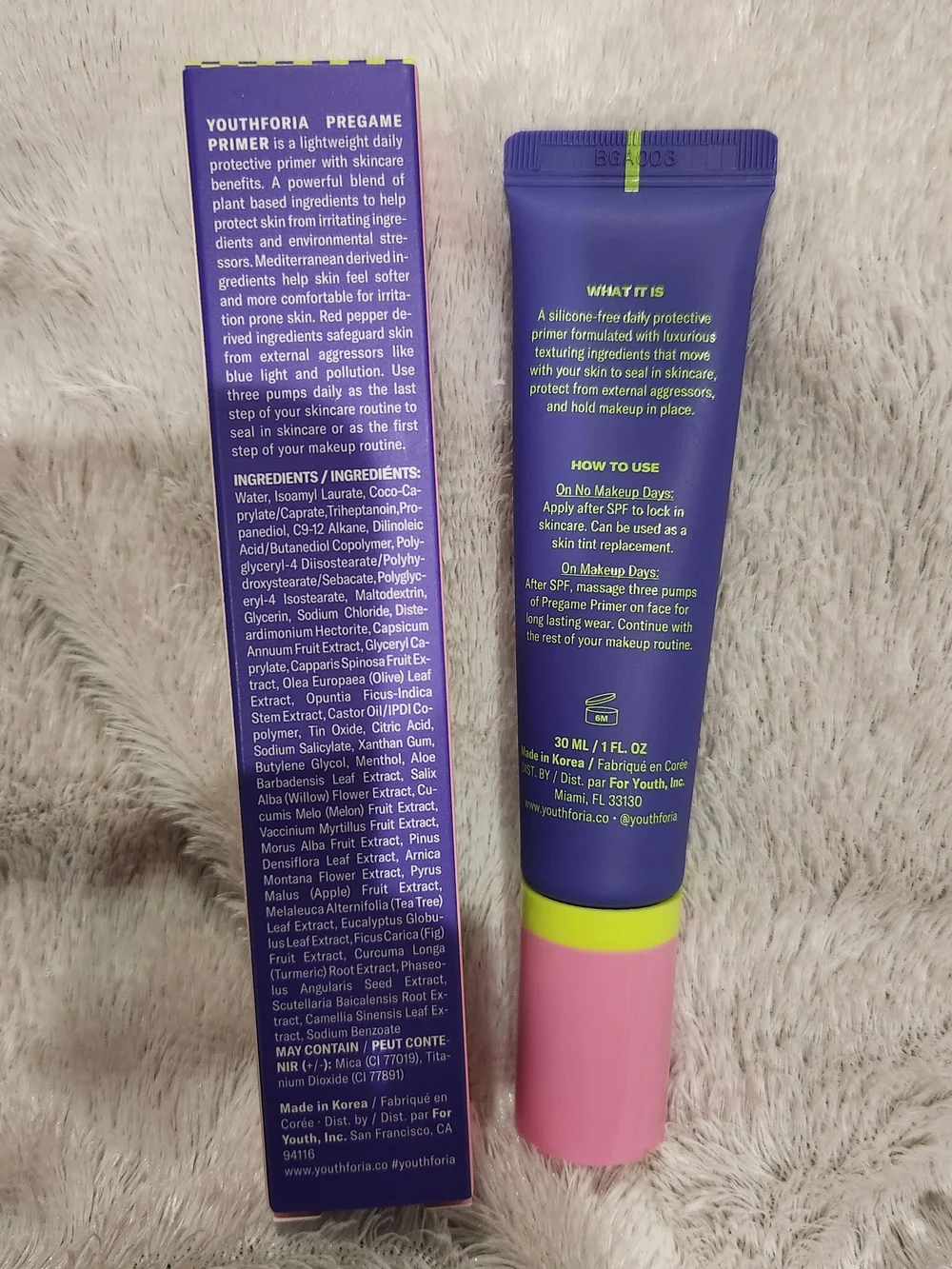 YF NIB Duo Date Night Skin Tint Serum Foundation & Pregame Primer